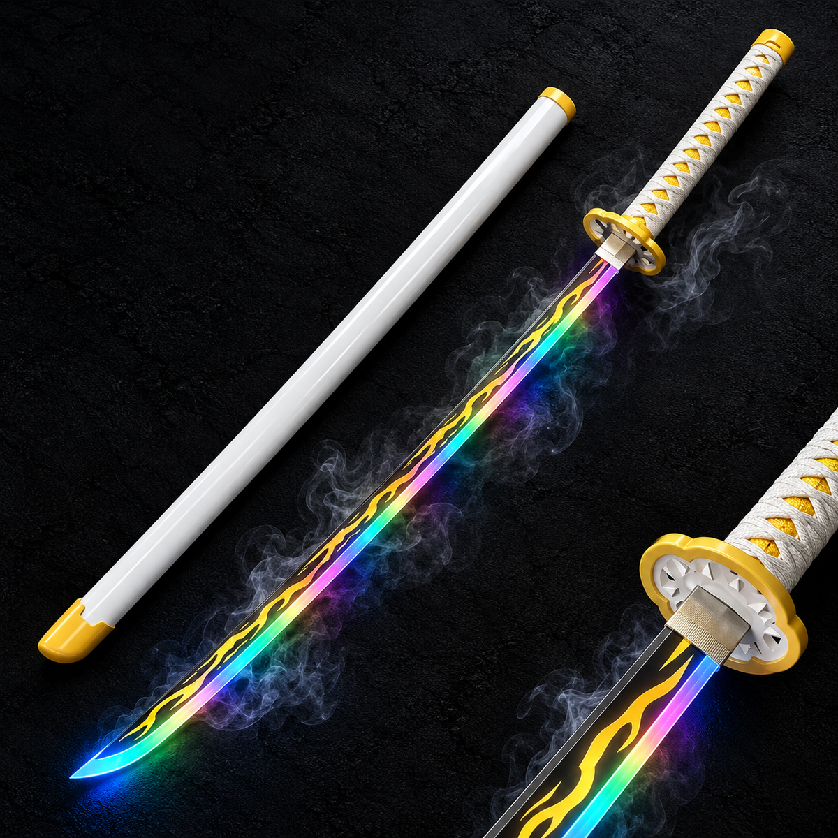 Neon Ronin "Mist-Breather" RGB LED Katana (104cm Rechargeable)